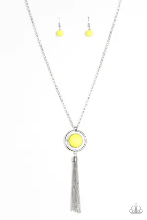 Paparazzi Necklace ~ Always Front and Center - Yellow