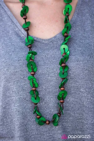 Paparazzi Necklace ~ Caribbean Carnival - Green