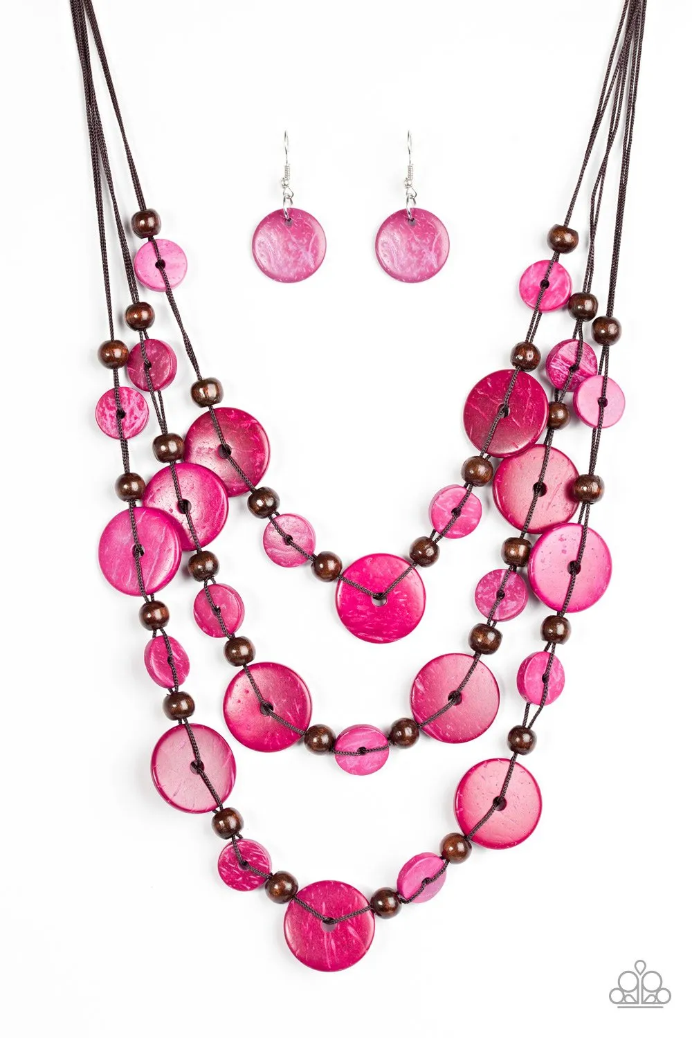 Paparazzi Necklace ~ South Beach Summer - Pink