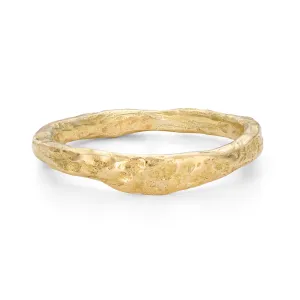 Plateau Wedding Band 18ct Gold