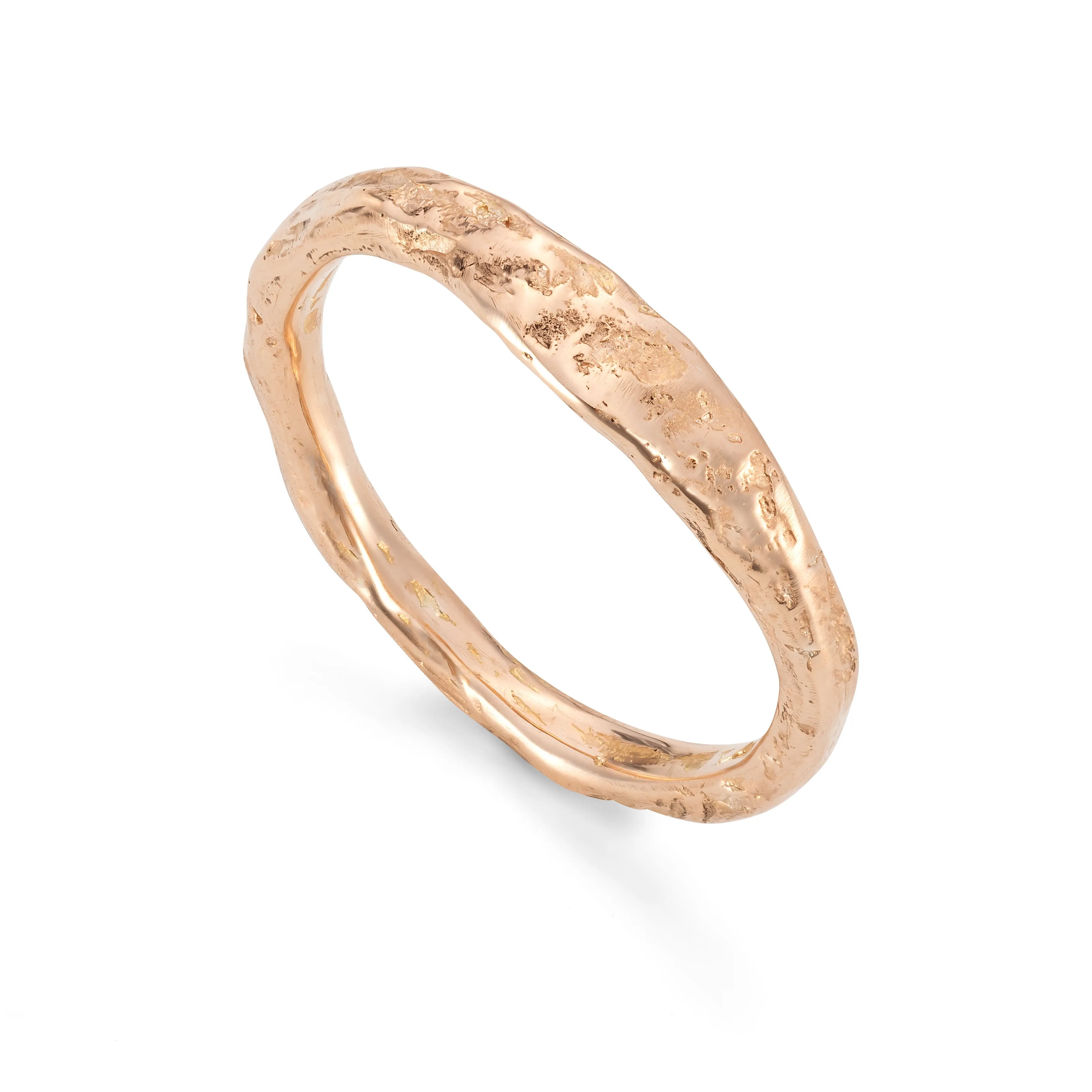 Plateau Wedding Band 18ct Rose Gold