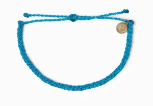 Pura Vida Braided Bracelet - Neon Blue