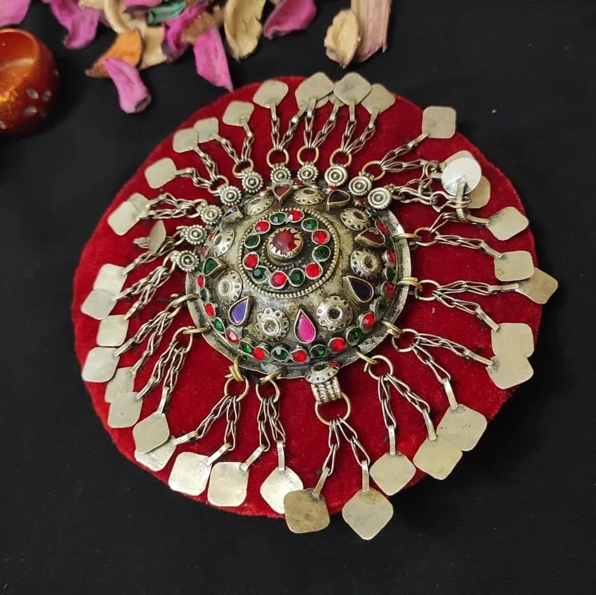 Red Ertugrul Inspired Hair Clip, Handmade Hair Pin