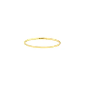 Round Stackable Wire Ring | Genuine 14k Gold