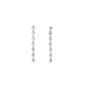 Seven Stones Sparkling Drop Earrings