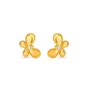 Sparkling Butterfly Kids Studs