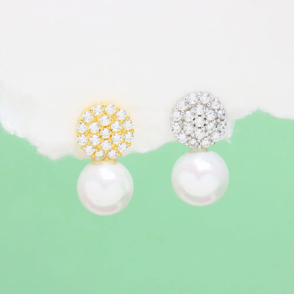 Sparkling Pearl Studs