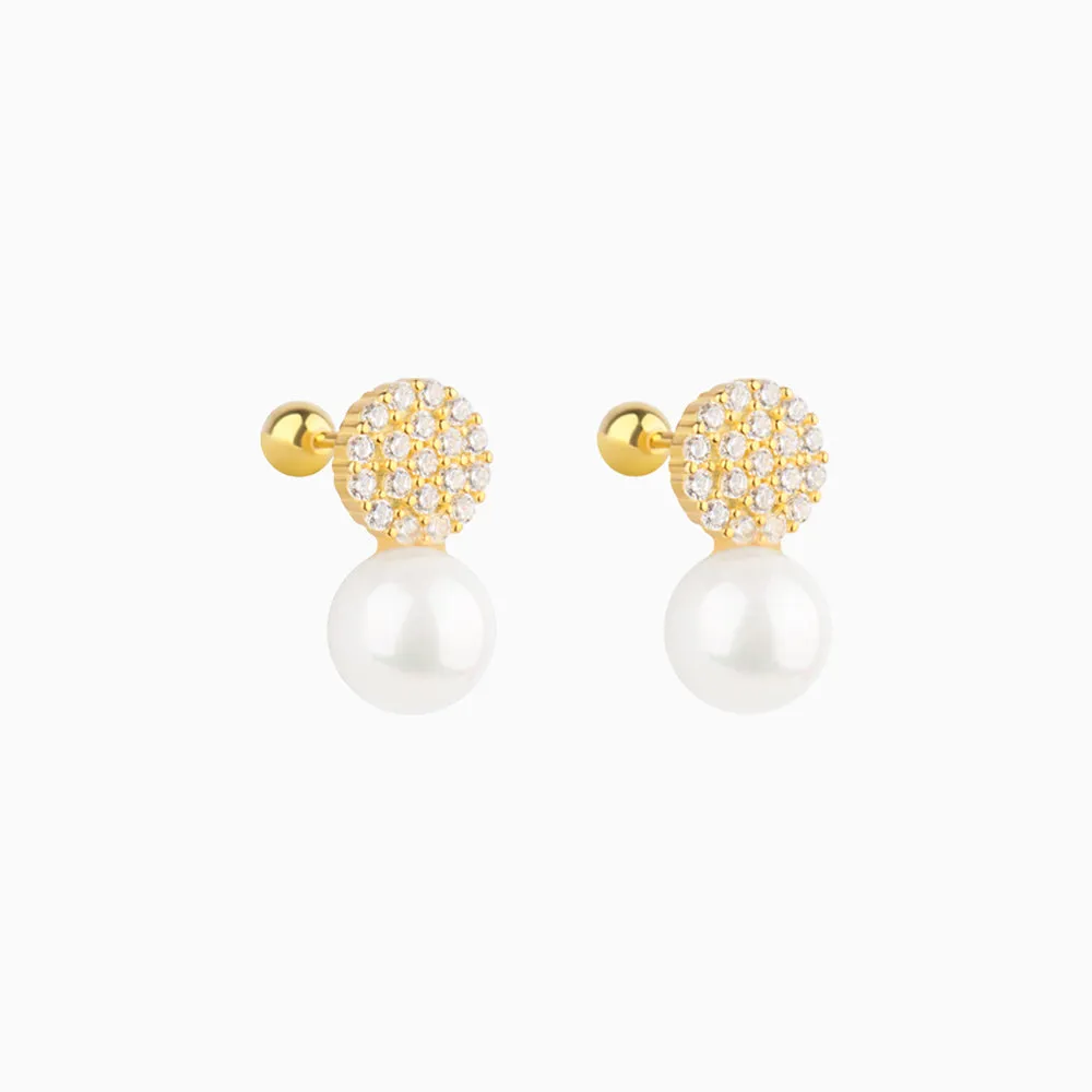 Sparkling Pearl Studs