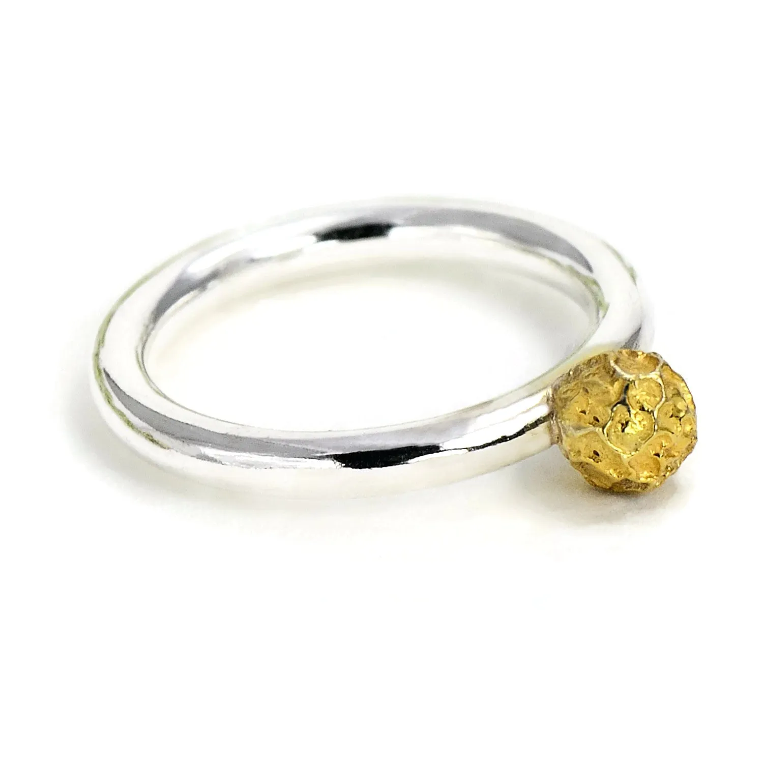 Stacking rings designs -A grain of peppercorn solitary rings