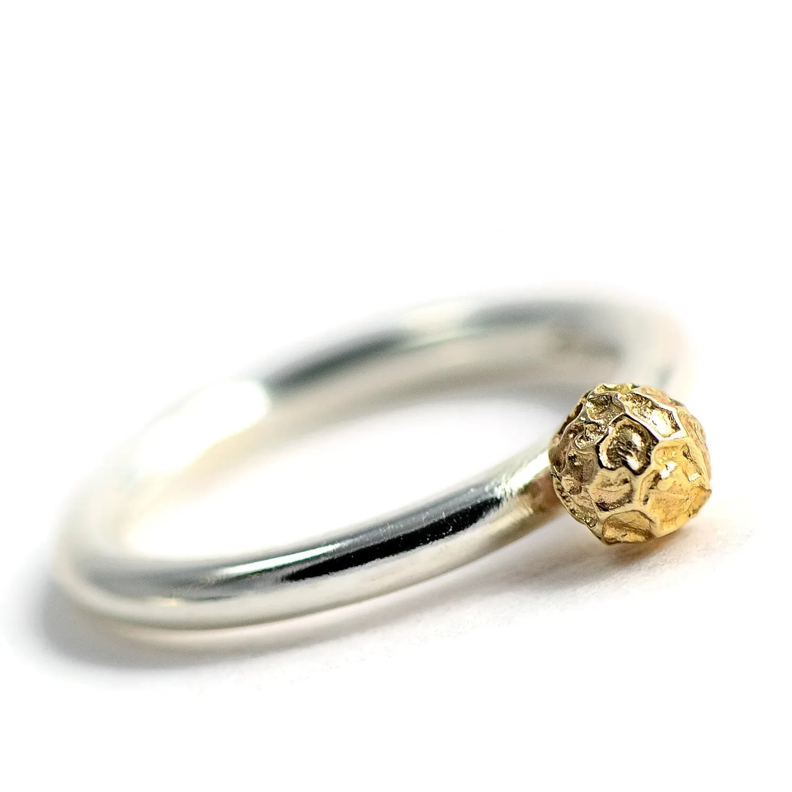 Stacking rings designs -A grain of peppercorn solitary rings