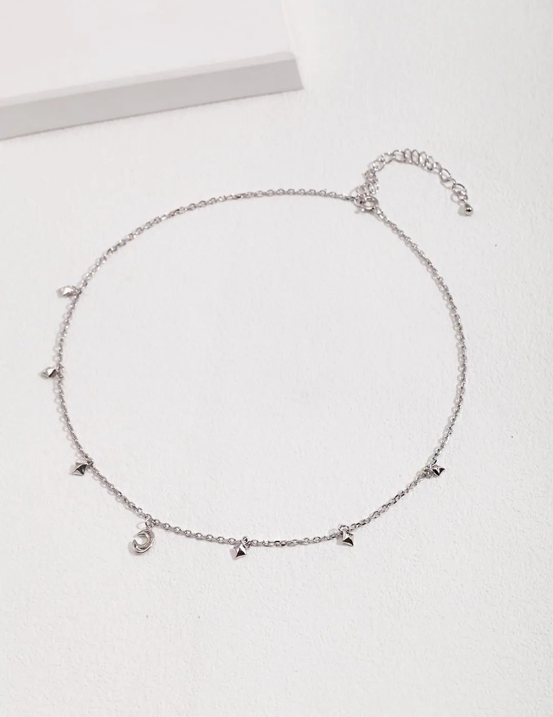 Starry Crescent: Sterling Silver Necklaces