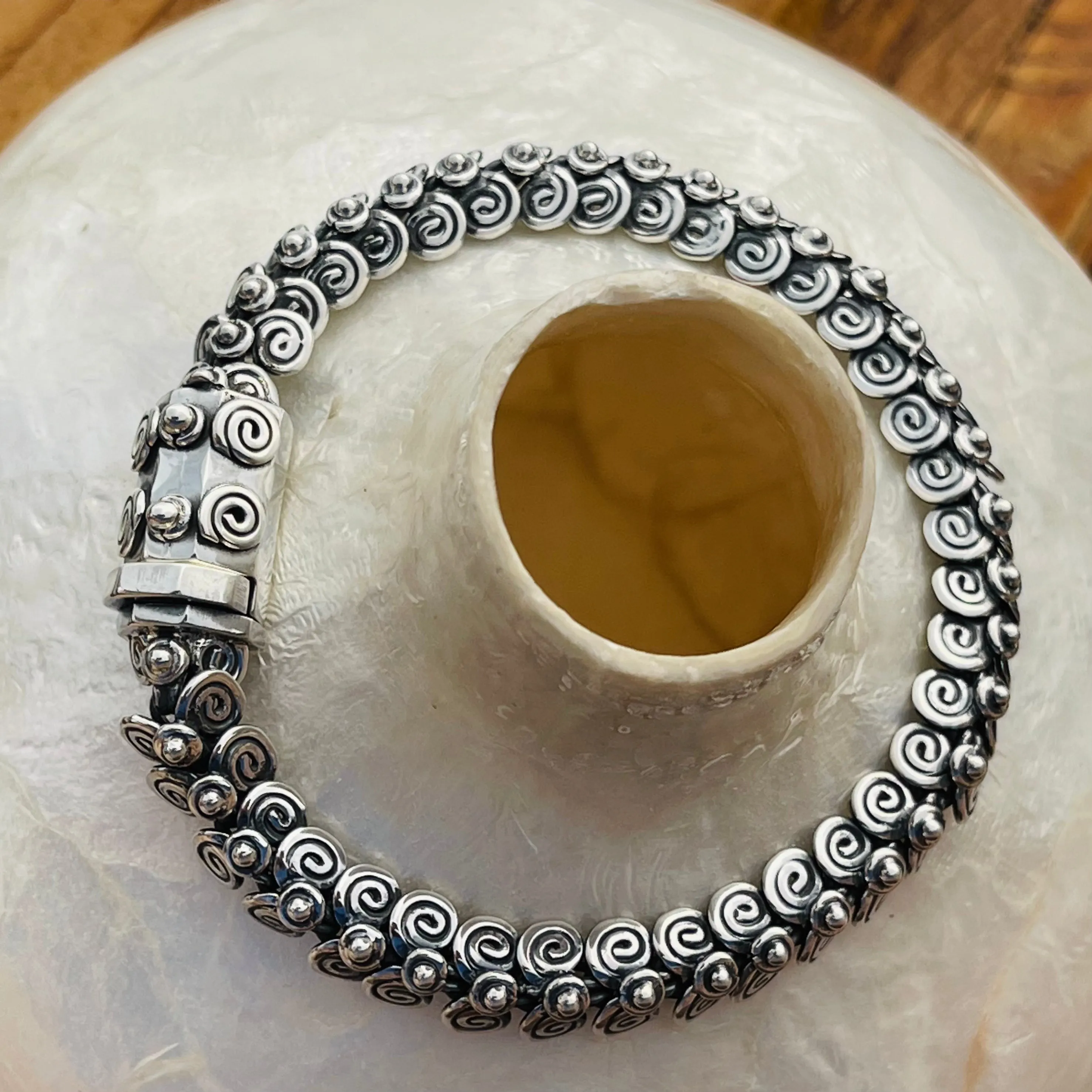 Sterling Silver Egyptian Coil Bracelet