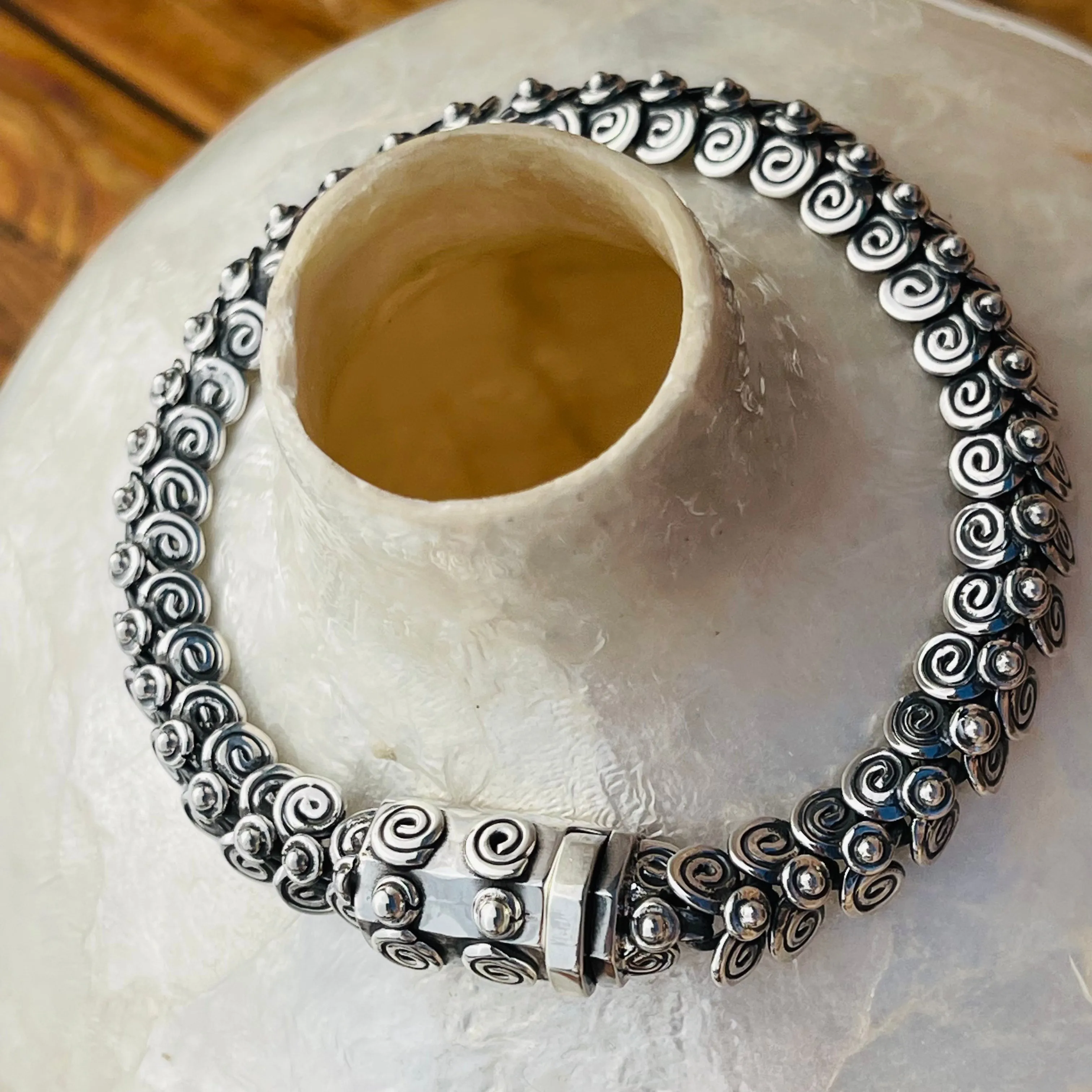 Sterling Silver Egyptian Coil Bracelet