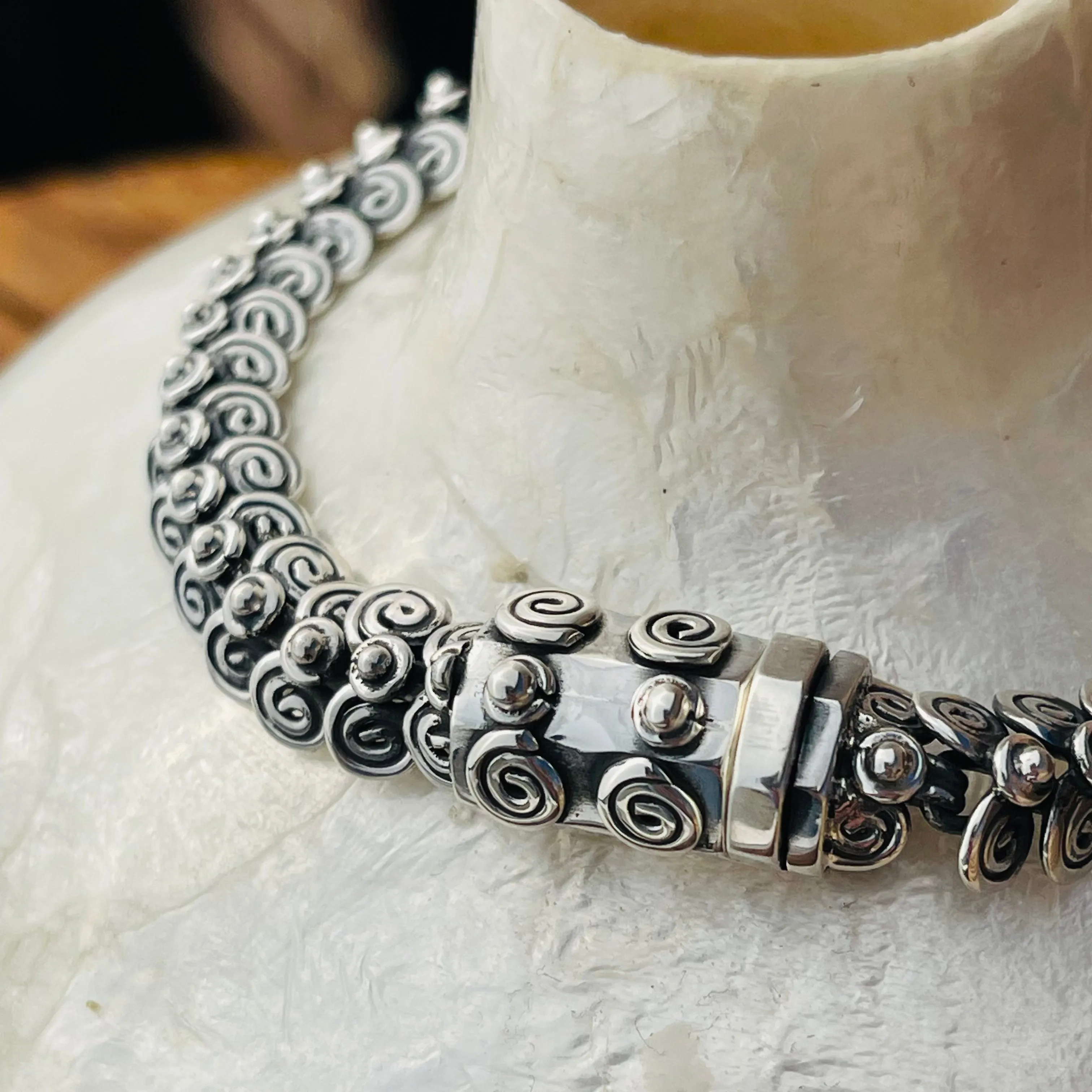 Sterling Silver Egyptian Coil Bracelet