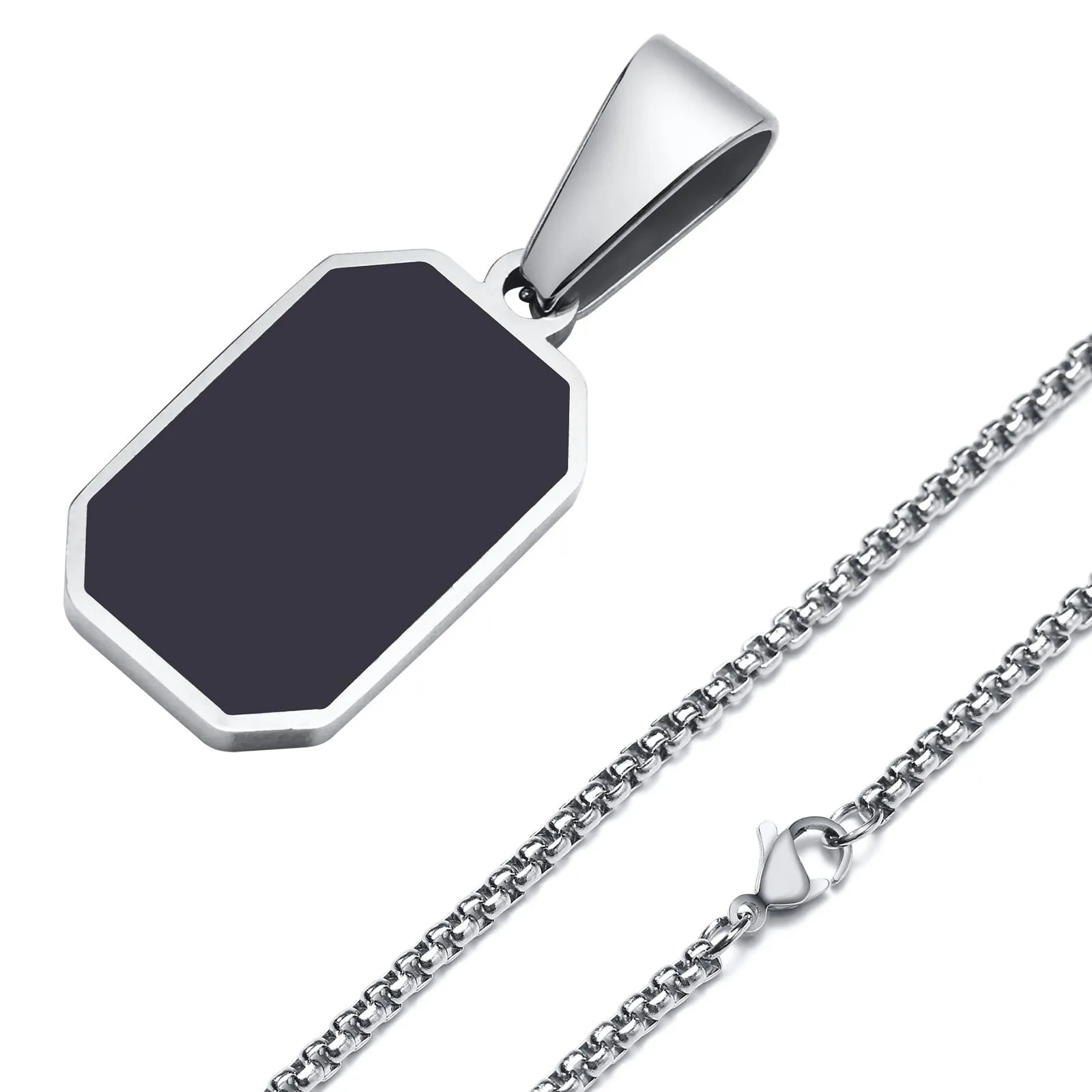 Stylish Geometric Square Necklaces