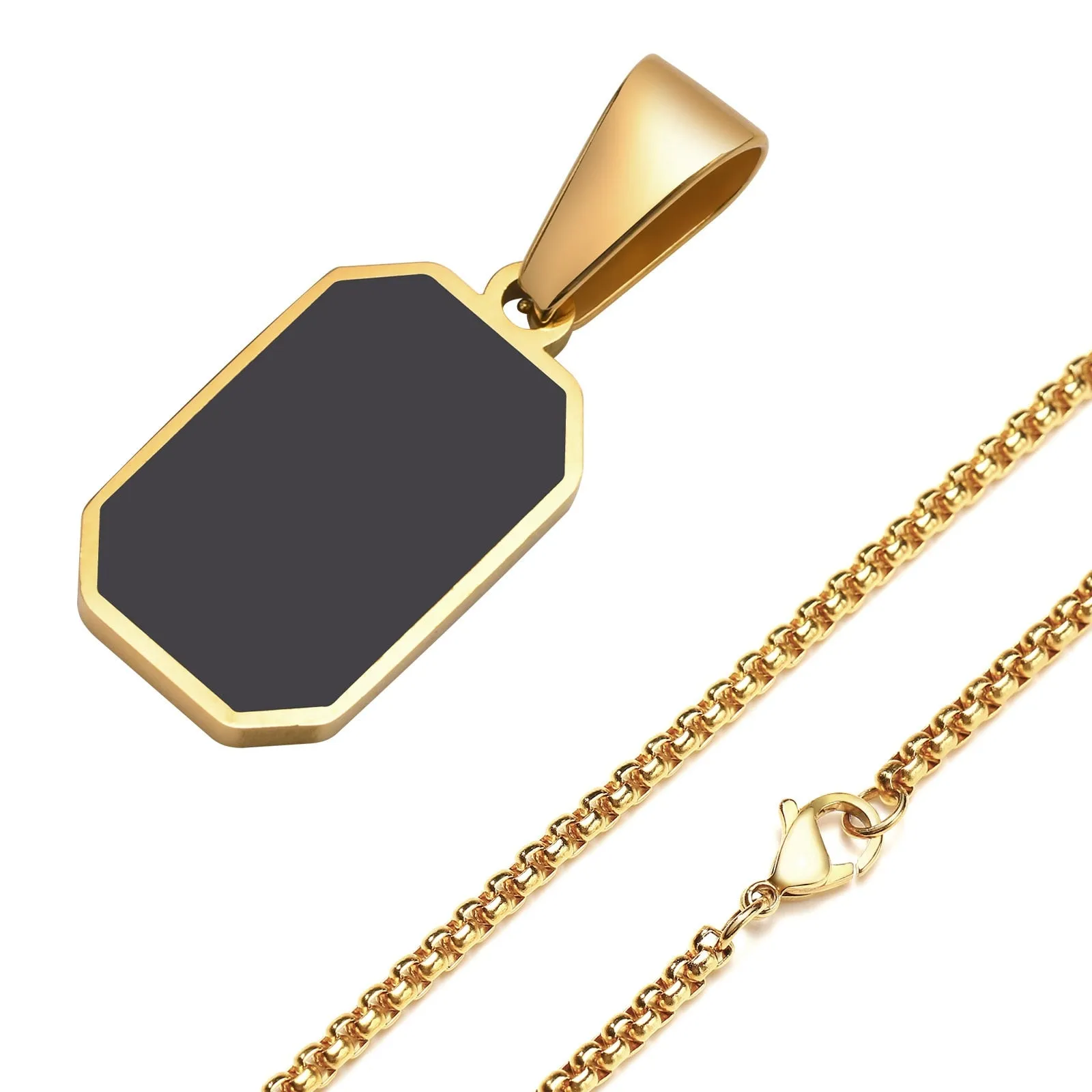 Stylish Geometric Square Necklaces