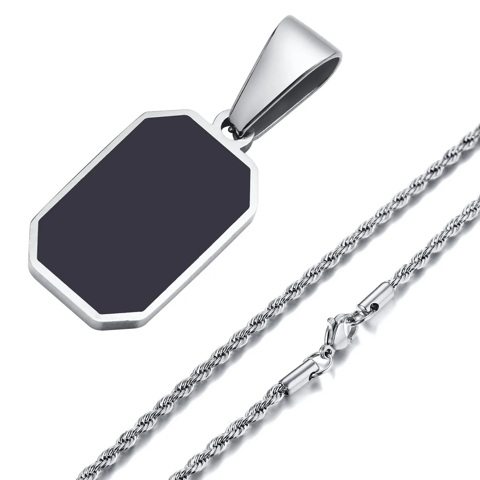 Stylish Geometric Square Necklaces