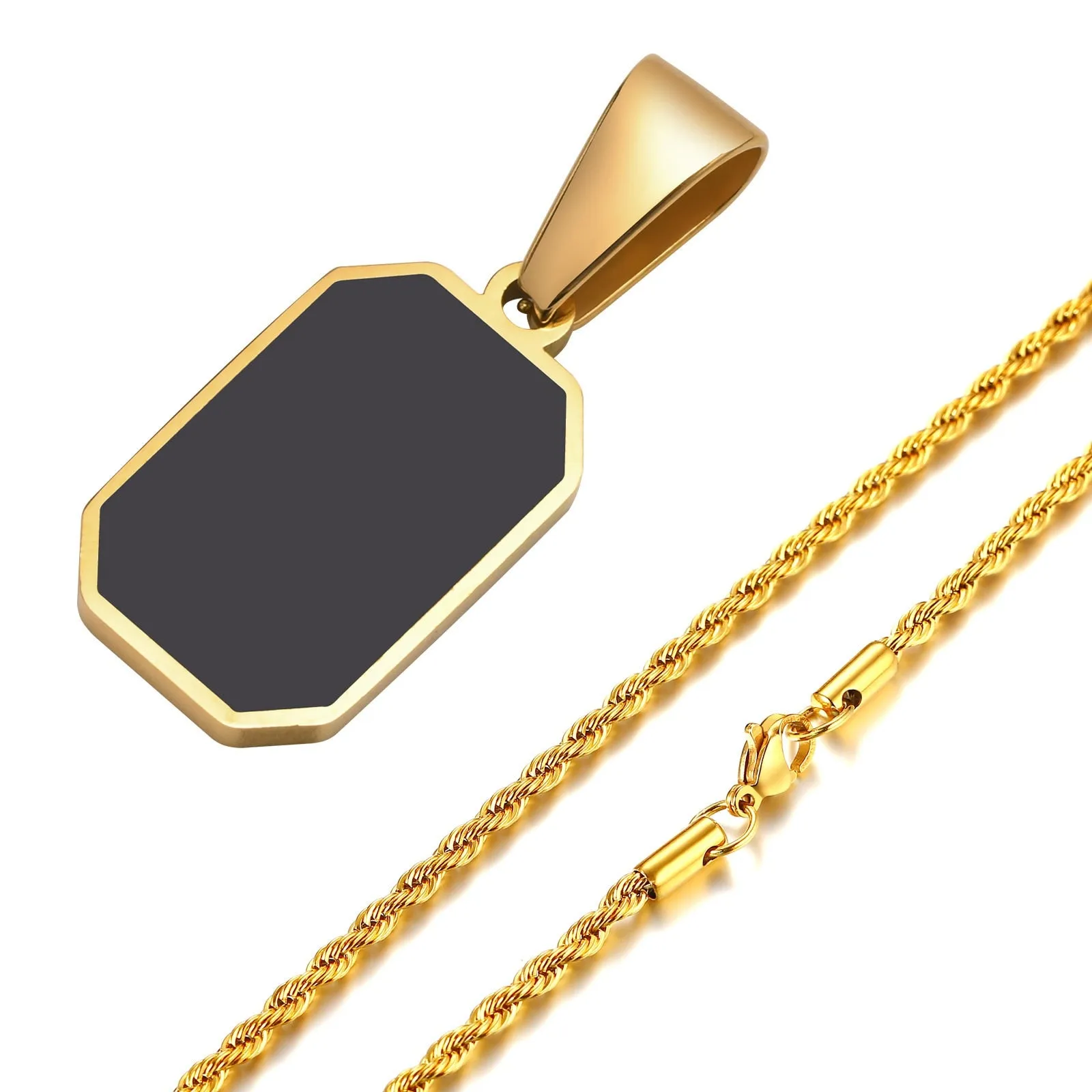 Stylish Geometric Square Necklaces