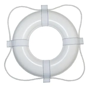 Taylor Made White 30" Foam Ring Buoy w/White Grab Line