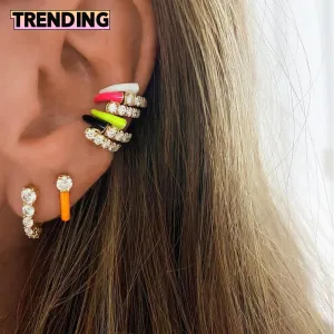 Trendy Clip On Ear Cuff Earrings