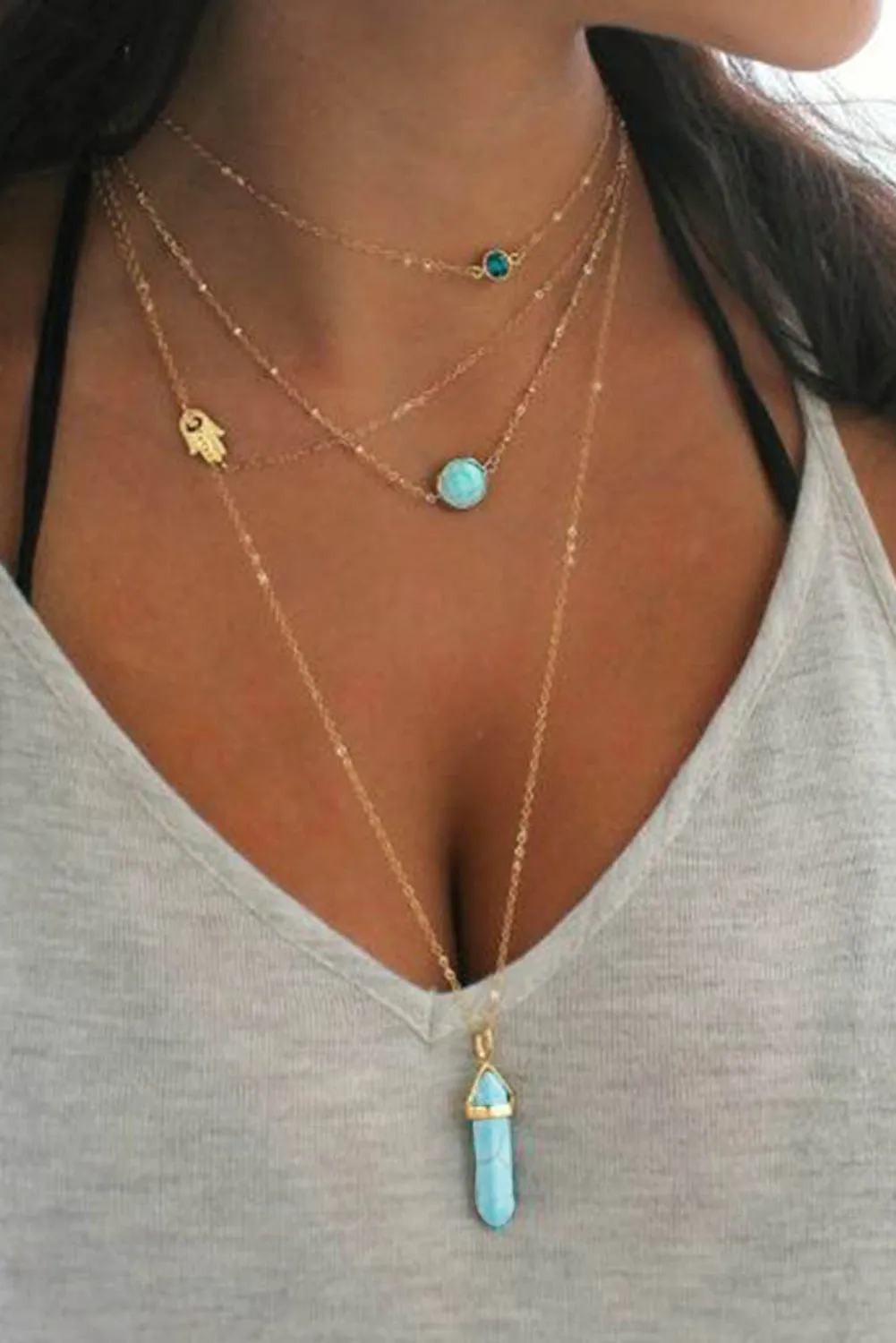 Turquoise Layered Necklace