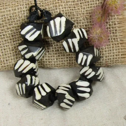 Unique Bold Black & White Bracelet