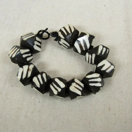 Unique Bold Black & White Bracelet