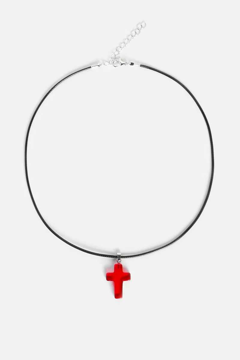 Vial of Love Cross Necklace