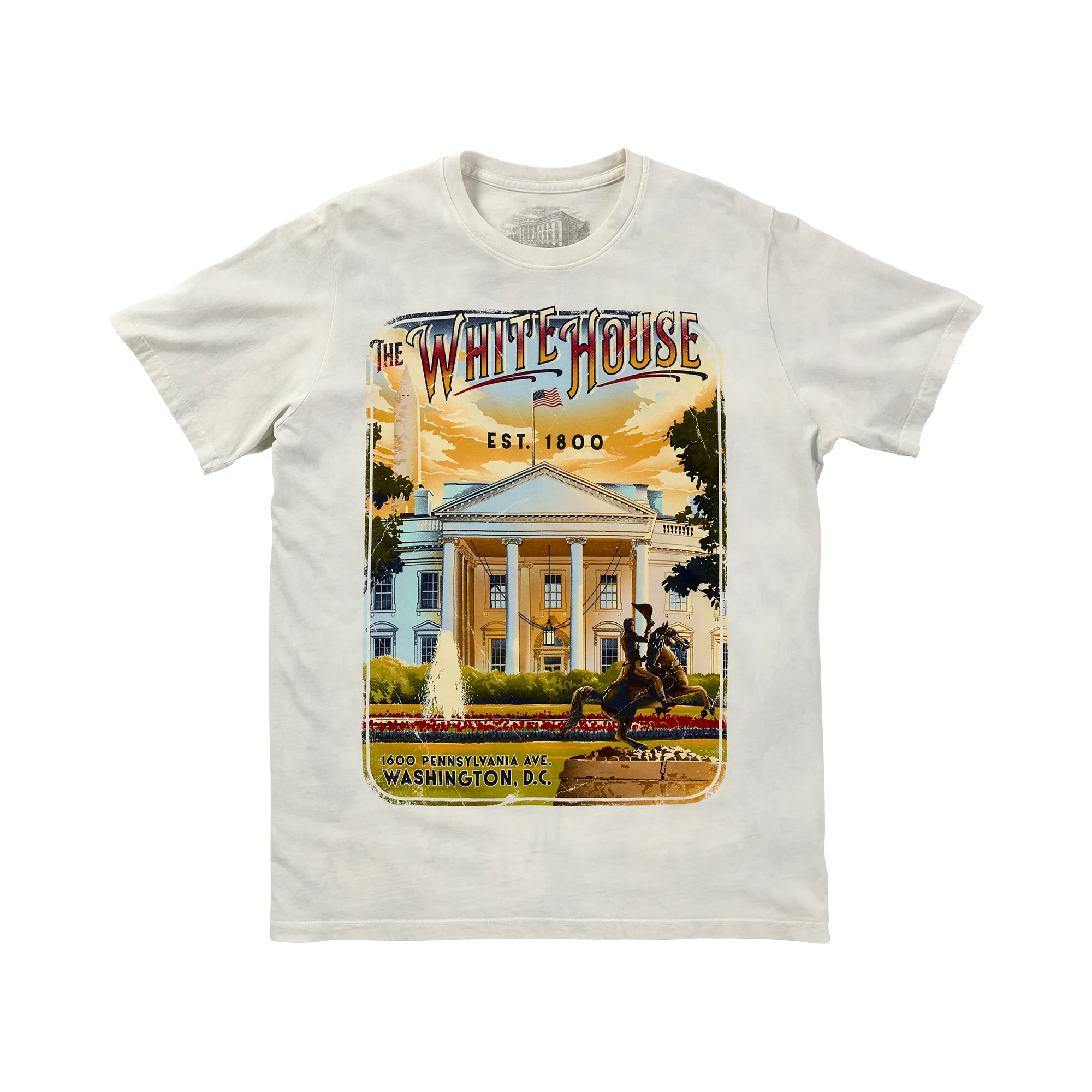 White House Vintage Poster Graphic T-Shirt