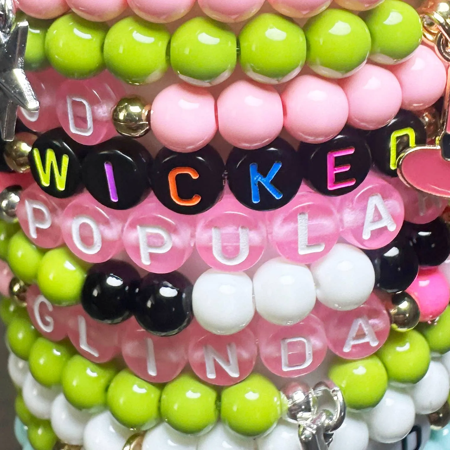 Wicked Inspired Glass Beaded Bracelet