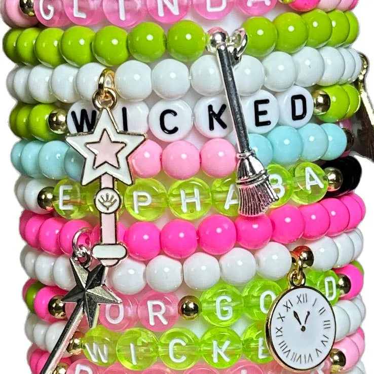 Wicked Inspired Glass Beaded Bracelet