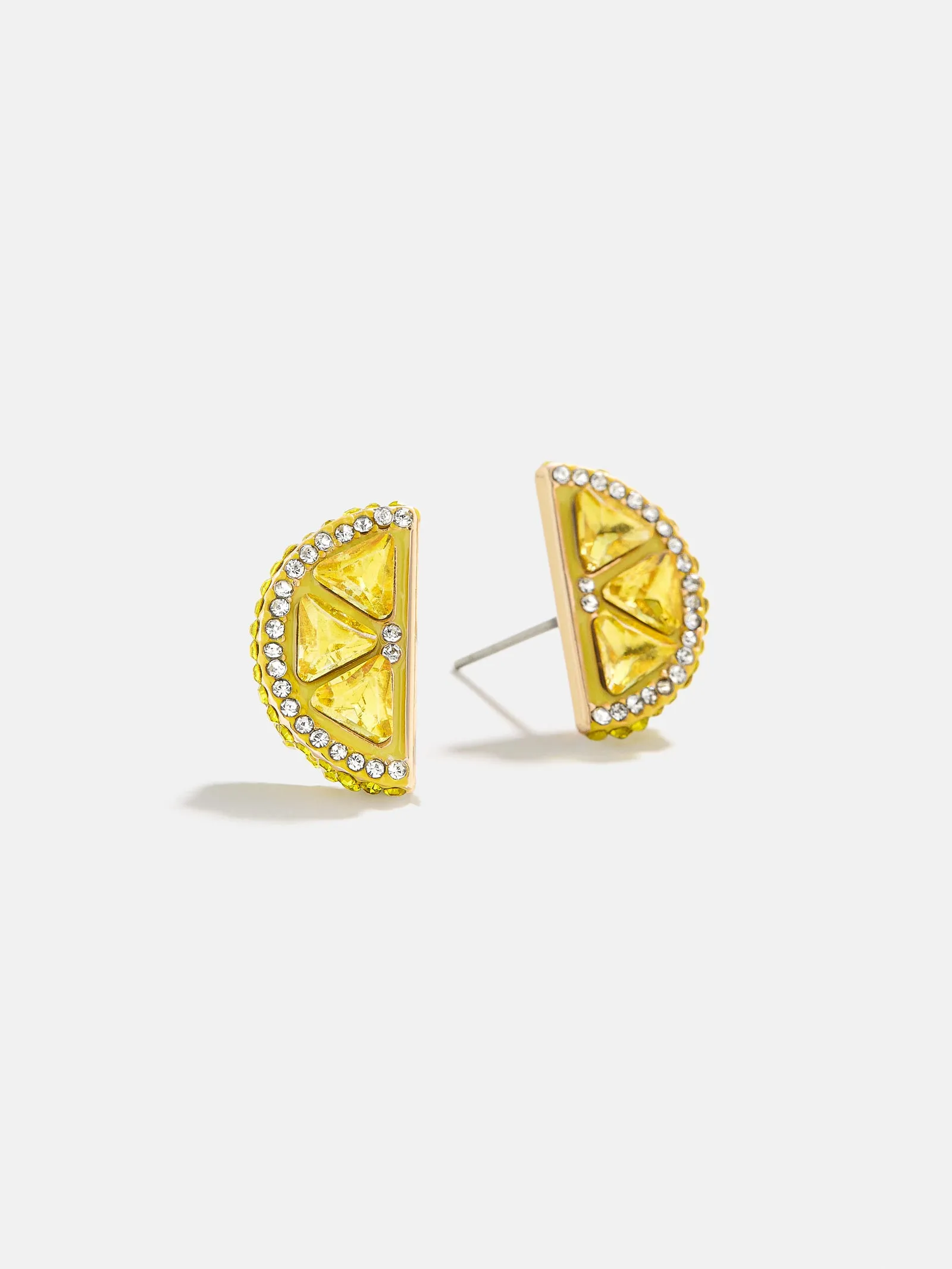 Zest for Life Earrings - Lemon Stud Earrings